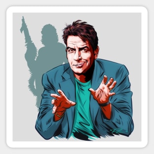 Charlie Sheen - An illustration by Paul Cemmick Magnet